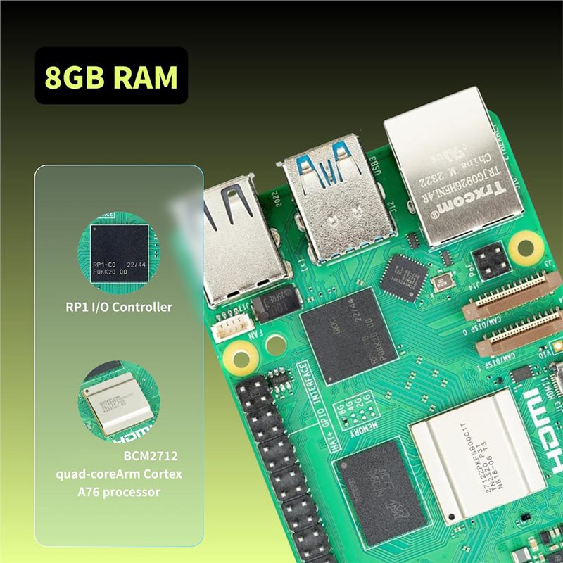 T23C For Irasptek Starter Kit  - Raspberry Pi 5 8Gb Board ulasan dan harga